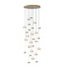 Люстра 5037/232L Odeon Light Никель/античная бронза/прозрачн/молочный