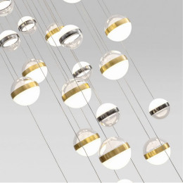 Люстра 5037/232L Odeon Light Никель/античная бронза/прозрачн/молочный