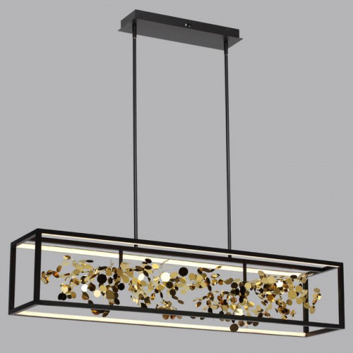 Люстра 5065/65L Odeon Light Матовый черный/золотой