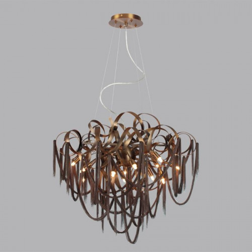 Люстра 5066/12 Odeon Light Античная бронза/коричневый