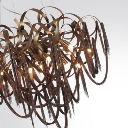 Люстра 5066/12 Odeon Light Античная бронза/коричневый