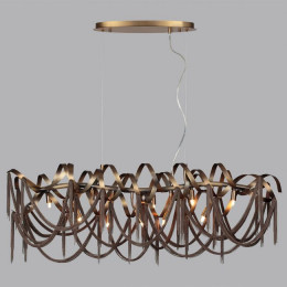 Люстра 5066/10 Odeon Light Античная бронза/коричневый