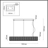 Люстра подвесная 4927/60L Odeon Light Хром/прозрачный