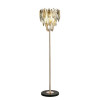 Торшер 5068/4F Odeon Light Золото/дымчатый/янтарный/матовый белый