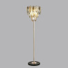 Торшер 5068/4F Odeon Light Золото/дымчатый/янтарный/матовый белый