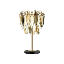 Лампа настольная 5068/3T Odeon Light Золото/дымчатый/янтарный/матовый белый