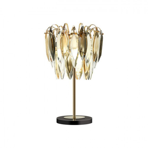 Лампа настольная 5068/3T Odeon Light Золото/дымчатый/янтарный/матовый белый