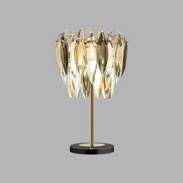Лампа настольная 5068/3T Odeon Light Золото/дымчатый/янтарный/матовый белый