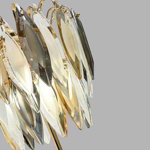 Лампа настольная 5068/3T Odeon Light Золото/дымчатый/янтарный/матовый белый