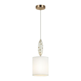 Светильник подвесной 5423/1 Odeon Light Exclusive Золотой/молочный/белый