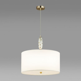 Люстра 5423/5 Odeon Light Exclusive Золотой/молочный/белый