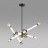 Люстра 5427/54CL Odeon Light Exclusive Черный хром/белый/дымчатый/коньячный