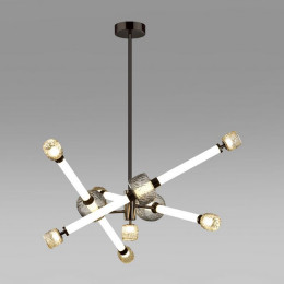 Люстра 5427/54CL Odeon Light Exclusive Черный хром/белый/дымчатый/коньячный