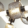 Люстра 5427/54CL Odeon Light Exclusive Черный хром/белый/дымчатый/коньячный