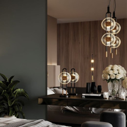 Лампа настольная 5407/12TL Odeon Light Exclusive Черный/золотой
