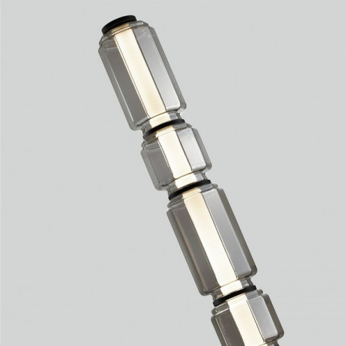 Торшер 5408/53FL Odeon Light Exclusive Черный/дымчатый
