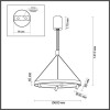 Светильник подвесной 6683/77L Odeon Light Черный брашированный