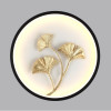Светильник настенный 6682/12WL Odeon Light Матовый черный/белый/золотое фольгирование