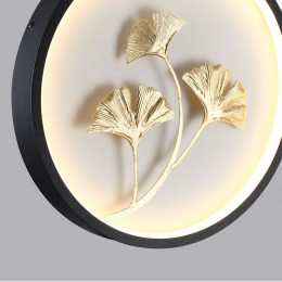 Светильник настенный 6682/12WL Odeon Light Матовый черный/белый/золотое фольгирование
