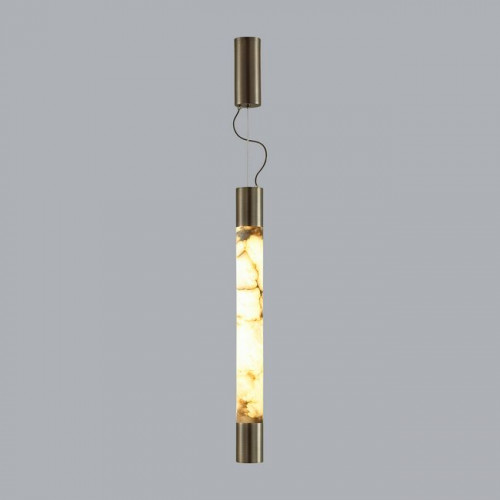 Светильник подвесной 6686/15L Odeon Light Темная латунь/белый
