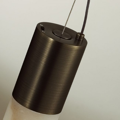 Светильник подвесной 6686/15L Odeon Light Темная латунь/белый