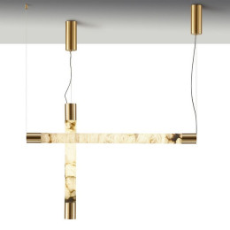 Светильник подвесной 6687/15L Odeon Light Латунь/белый