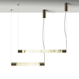 Светильник подвесной 6686/25L Odeon Light Темная латунь/белый
