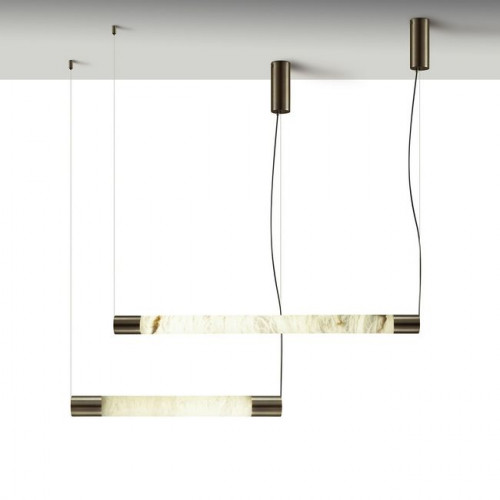 Светильник подвесной 6686/25L Odeon Light Темная латунь/белый