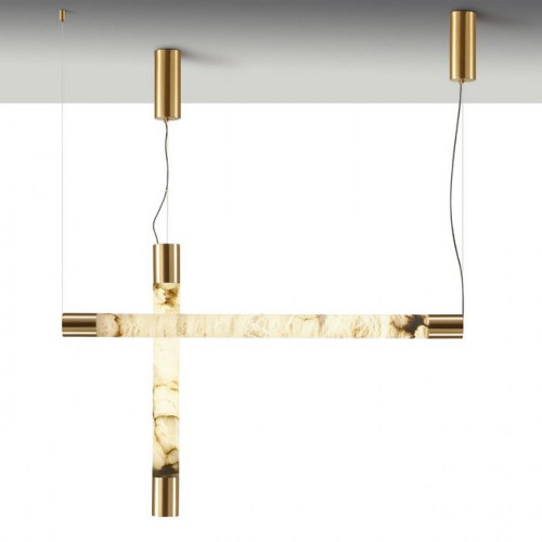 Светильник подвесной 6687/25L Odeon Light Латунь/белый