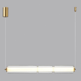 Светильник подвесной 6688/19L Odeon Light Античная бронза/прозрачный