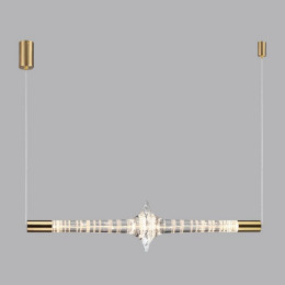 Светильник подвесной 6689/7L Odeon Light Античная бронза/прозрачный