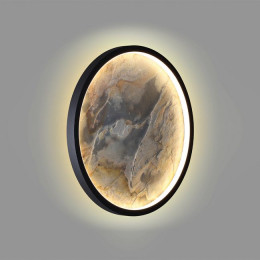5078/25L L-VISION ODL24 черн./серо-беж./металл/натур.камень/акрил Настен.-потолочн.cветильн. LED 25W 3000K STOFLAKE