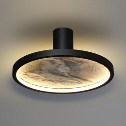 5078/25L L-VISION ODL24 черн./серо-беж./металл/натур.камень/акрил Настен.-потолочн.cветильн. LED 25W 3000K STOFLAKE