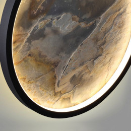 5078/25L L-VISION ODL24 черн./серо-беж./металл/натур.камень/акрил Настен.-потолочн.cветильн. LED 25W 3000K STOFLAKE