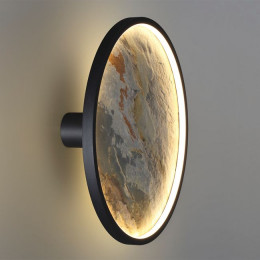 Светильник настенный 5078/35L Odeon Light Матовый черный/серо-бежевый