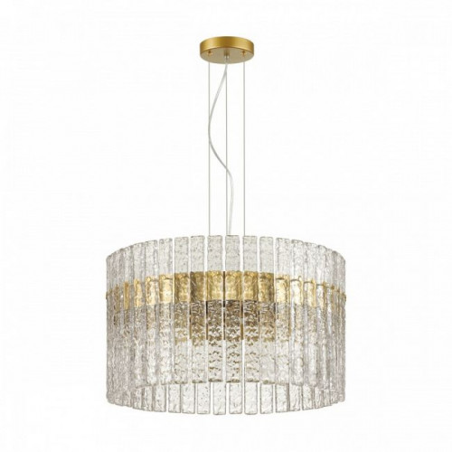 Люстра 4938/6 Odeon Light Матов.золотой/прозрачный/стекло