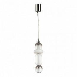 Светильник подвесной 4827/18L Odeon Light Хром/дымчатый/белый