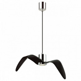 Светильник подвесной 4901/1C Odeon Light Чёрный/хром/стекло