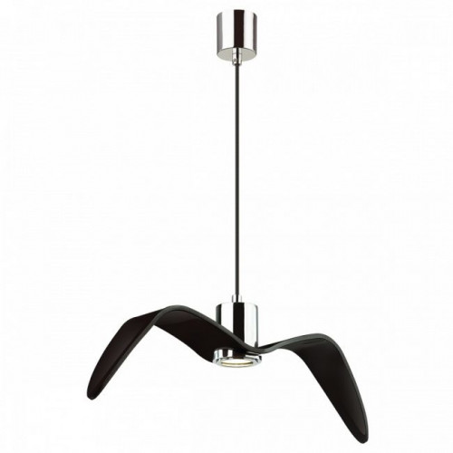 Светильник подвесной 4901/1C Odeon Light Чёрный/хром/стекло