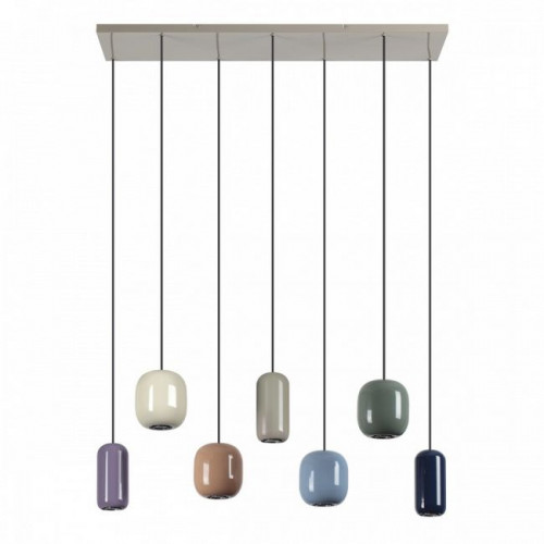 Светильник подвесной 5053/7A Odeon Light Цвет слонов.кости/мультиколор