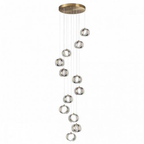 Люстра 5030/83L Odeon Light Античн.бронза/прозрачный