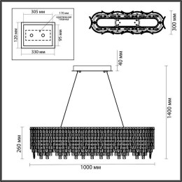 Люстра 5074/12 Odeon Light Хром/прозрачный
