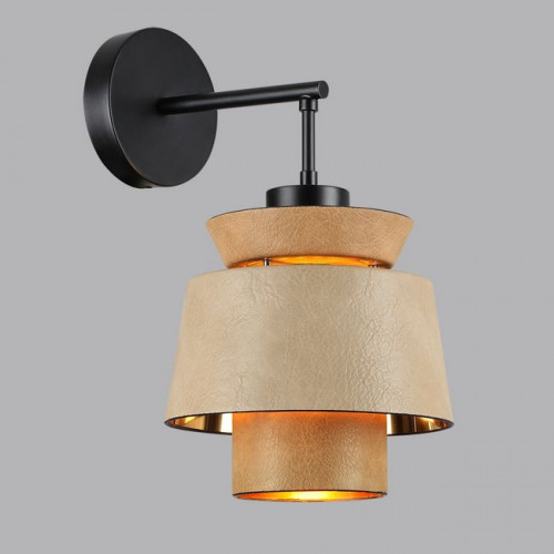 Светильник настенный 4992/1W Odeon Light Черный/бежевый/терракотовый/золотой