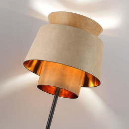 Торшер 4992/1F Odeon Light Черный/бежевый/терракотовый/золотой