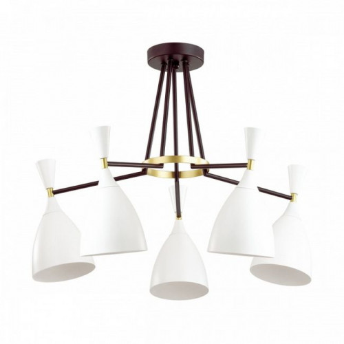 Люстра 4494/5C Lumion Белый, черный, золотой