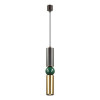 Светильник подвесной 4072/5L Odeon Light Черный/золото/зеленый