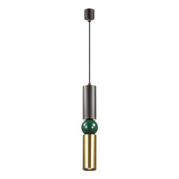 Светильник подвесной 4072/5L Odeon Light Черный/золото/зеленый