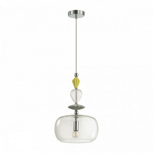 Светильник подвесной 4893/1A Odeon Light Exclusive Золото/раноцветн./керамика/стекло