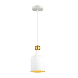 Светильник подвесной 4087/1 Odeon Light Белый/золотой