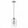 Светильник подвесной 4953/1 Odeon Light Хром/ белый/прозрачный/стекло